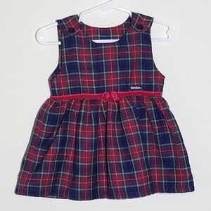 Vintage Oshkosh Plaid Jumper 12m